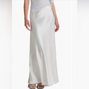Vince Silver Maxi Slip Skirt for Casual Resort Wear